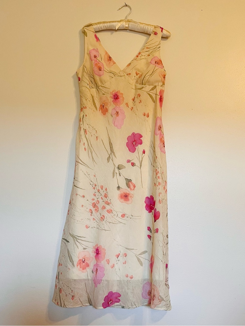 Vintage Floral Midi Dress - Fairycore Dream